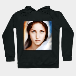 an attempt to visualize Blessed Virgin Mary's face Hoodie